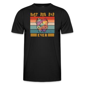 Dog design for pet lovers - Men's Functional T-Shirt - black - Front - AI Model Male 178 dark (178cm)
