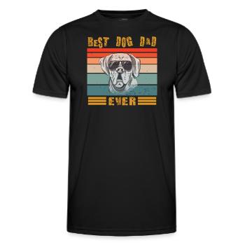 Dog design for pet lovers - Men's Functional T-Shirt - black - Front - AI Model Male 178 dark (178cm)
