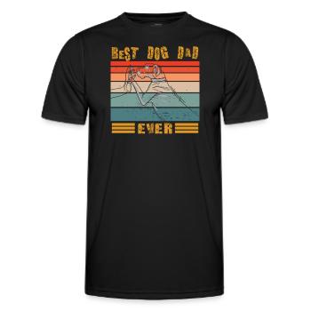 Dog design for pet lovers - Men's Functional T-Shirt - black - Front - AI Model Male 178 dark (178cm)