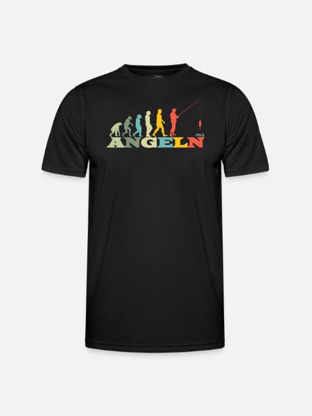 Angler Geschenkidee Hobby Angeln - Männer Funktions-T-Shirt - Schwarz