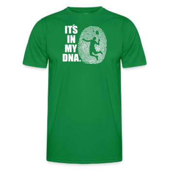 Conception d’idée cadeau de joueur de badminton - T-shirt sport Homme - vert - Devant - AI Model Male 178 dark (178cm)