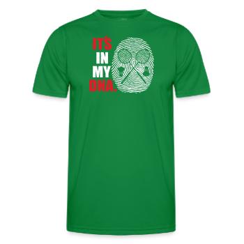Conception d’idée cadeau de joueur de badminton - T-shirt sport Homme - vert - Devant - AI Model Male 178 dark (178cm)