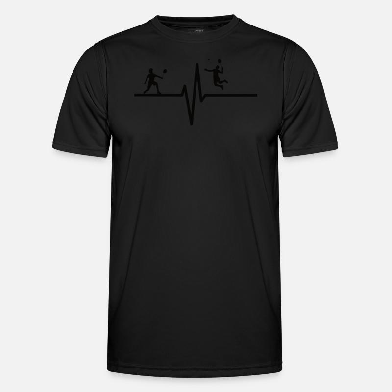 Badminton Player Gift Idea Design - Men's Functional T-Shirt - black