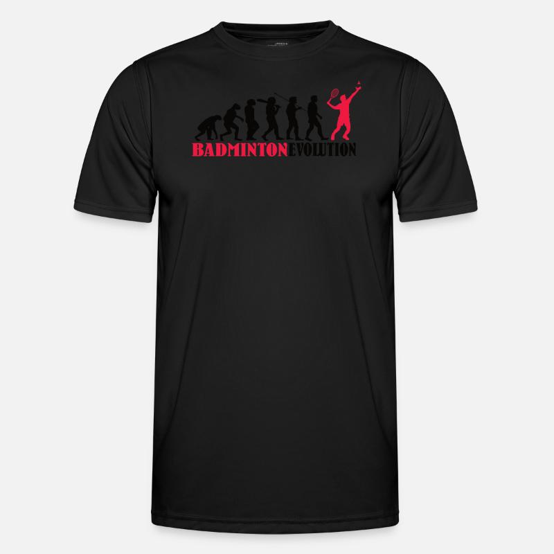 Badminton Player Gift Idea Design - Men's Functional T-Shirt - black
