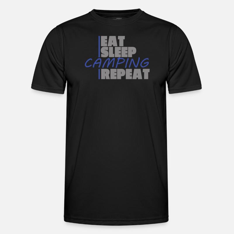 Camper Geschenkidee Camping - Männer Funktions-T-Shirt - Schwarz