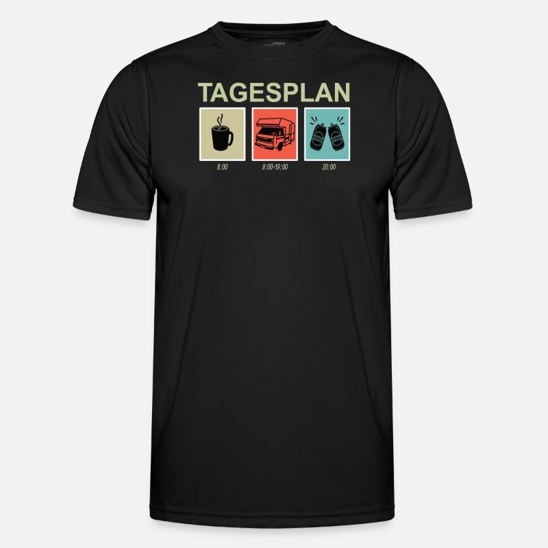 Camper Geschenkidee Camping - Männer Funktions-T-Shirt - Schwarz