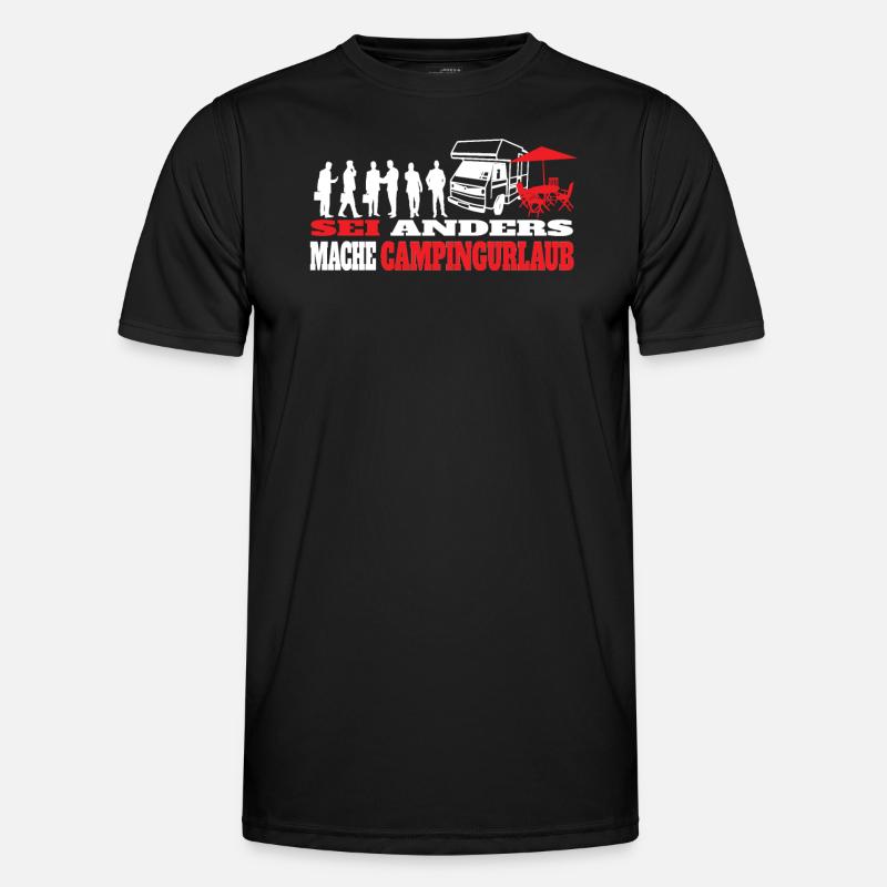 Camper Geschenkidee Camping - Männer Funktions-T-Shirt - Schwarz