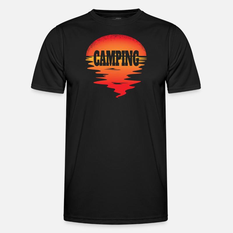 Camper Geschenkidee Camping - Männer Funktions-T-Shirt - Schwarz