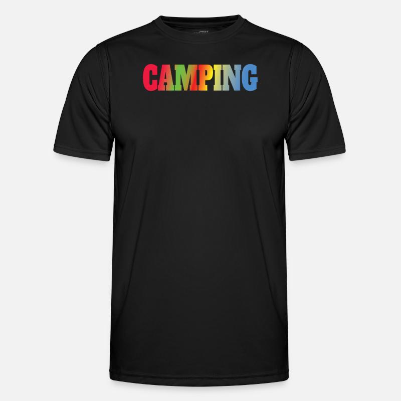 Camper Gift Idea Camping - Men's Functional T-Shirt - black