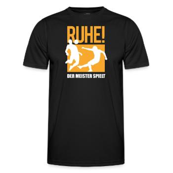 Fußballzubehör Geschenkidee Fußballfan - Männer Funktions-T-Shirt - Schwarz - Vorne - AI Model Male 178 dark (178cm)