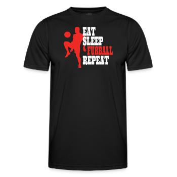 Fußballzubehör Geschenkidee Fußballfan - Männer Funktions-T-Shirt - Schwarz - Vorne - AI Model Male 178 dark (178cm)