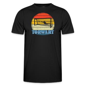 Fußballzubehör Geschenkidee Fußballfan - Männer Funktions-T-Shirt - Schwarz - Vorne - AI Model Male 178 dark (178cm)