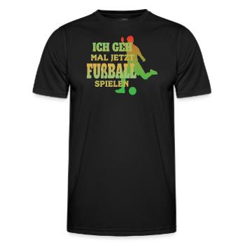Fußballzubehör Geschenkidee Fußballfan - Männer Funktions-T-Shirt - Schwarz - Vorne - AI Model Male 178 dark (178cm)