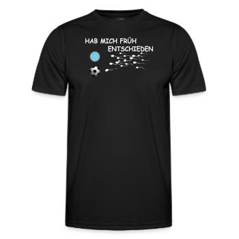 Fußballzubehör Geschenkidee Fußballfan - Männer Funktions-T-Shirt - Schwarz - Vorne - AI Model Male 178 dark (178cm)