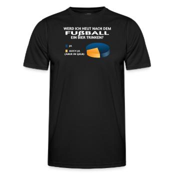 Fußballzubehör Geschenkidee Fußballfan - Männer Funktions-T-Shirt - Schwarz - Vorne - AI Model Male 178 dark (178cm)