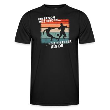 Fußballzubehör Geschenkidee Fußballfan - Männer Funktions-T-Shirt - Schwarz - Vorne - AI Model Male 178 dark (178cm)