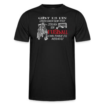 Fußballzubehör Geschenkidee Fußballfan - Männer Funktions-T-Shirt - Schwarz - Vorne - AI Model Male 178 dark (178cm)