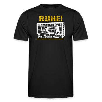 Fußballzubehör Geschenkidee Fußballfan - Männer Funktions-T-Shirt - Schwarz - Vorne - AI Model Male 178 dark (178cm)