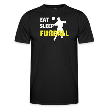 Fußballzubehör Geschenkidee Fußballfan - Männer Funktions-T-Shirt - Schwarz - Vorne - AI Model Male 178 dark (178cm)