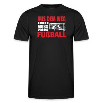 Fußballzubehör Geschenkidee Fußballfan - Männer Funktions-T-Shirt - Schwarz - Vorne - AI Model Male 178 dark (178cm)
