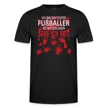 Fußballzubehör Geschenkidee Fußballfan - Männer Funktions-T-Shirt - Schwarz - Vorne - AI Model Male 178 dark (178cm)