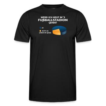 Fußballzubehör Geschenkidee Fußballfan - Männer Funktions-T-Shirt - Schwarz - Vorne - AI Model Male 178 dark (178cm)