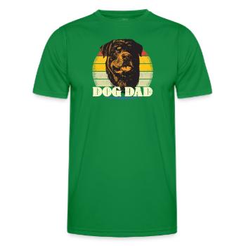 Accessoires pour chiens Rottweiler Propriétaires de chiens - T-shirt sport Homme - vert - Devant - AI Model Male 178 dark (178cm)