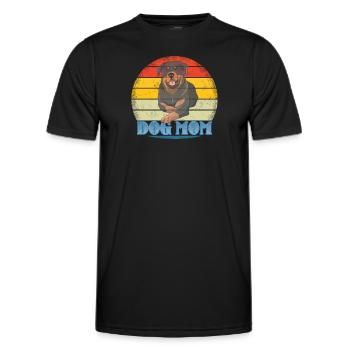 Accessoires pour chiens Rottweiler Propriétaires de chiens - T-shirt sport Homme - noir - Devant - AI Model Male 178 dark (178cm)
