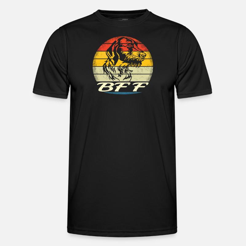 Hunde Deutsch Drahthaar Hundebesitzer - Männer Funktions-T-Shirt - Schwarz