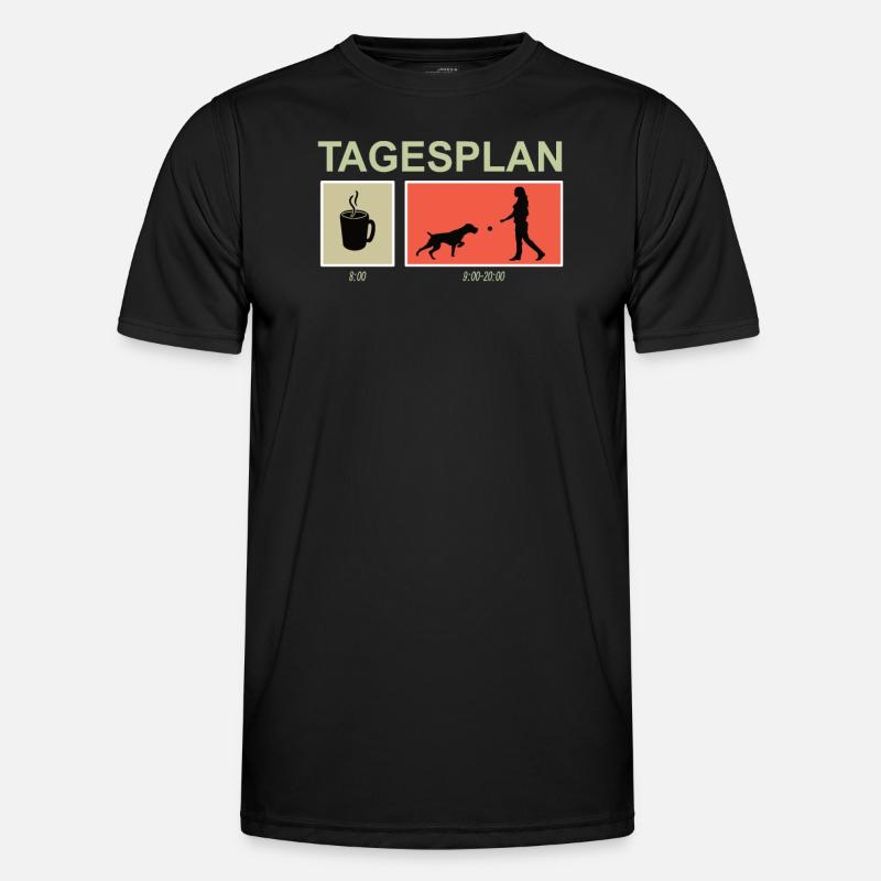 Hunde Deutsch Drahthaar Hundebesitzer - Männer Funktions-T-Shirt - Schwarz