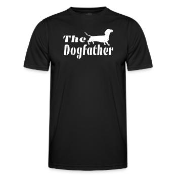 Dog Dachshund Dog Owner Gift Idea - Men's Functional T-Shirt - black - Front - AI Model Male 178 dark (178cm)