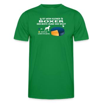 Hund Boxer Hundebesitzer Geschenkidee - Männer Funktions-T-Shirt - Kelly Green - Vorne - AI Model Male 178 dark (178cm)