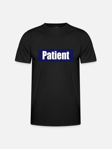 Patient - Männer Funktions-T-Shirt - Schwarz