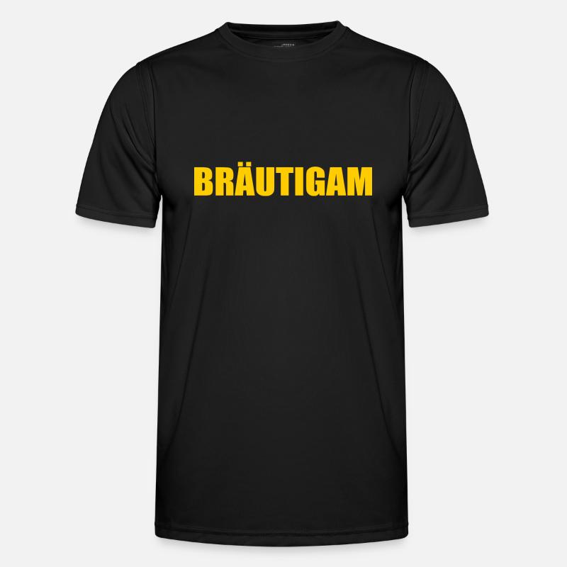bräutigam - Männer Funktions-T-Shirt - Schwarz