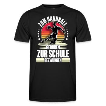 Handball Handballer - Männer Funktions-T-Shirt - Schwarz - Vorne - AI Model Male 178 dark (178cm)