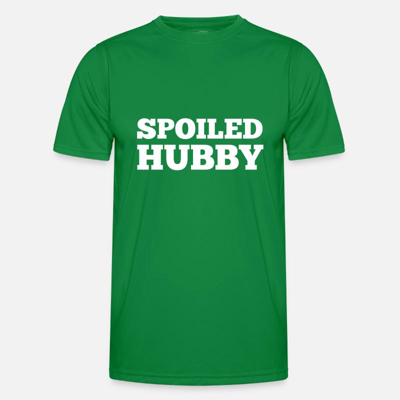 Spoiled Hubby Ehemann Ehepaar Heirat Männer Funktions-T-Shirt