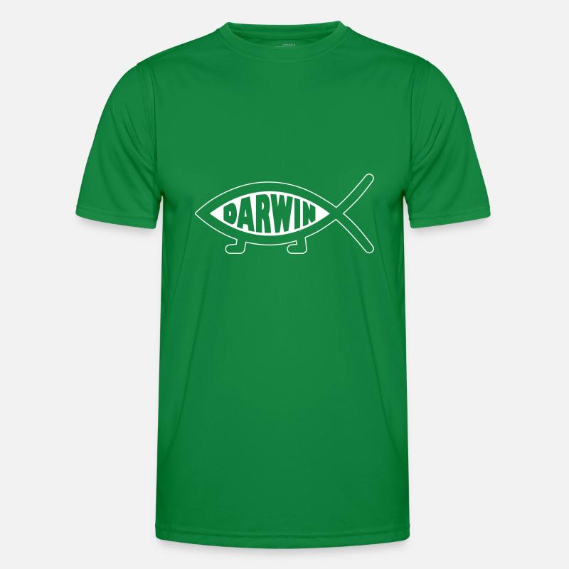 Darwin Fish - Lustige Evolution Männer Funktions-T-Shirt