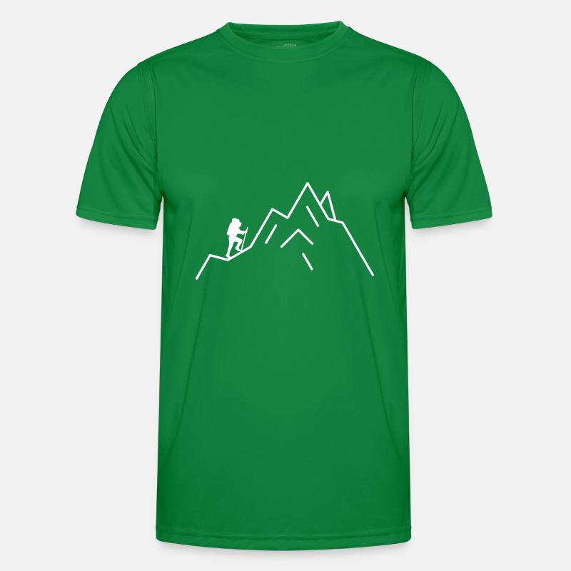 Bergsteigen oder Wandern gehen für Wanderer Männer Funktions-T-Shirt