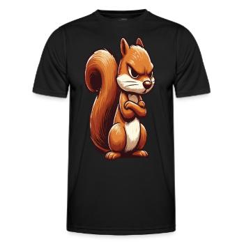 Squirrel Squirrel Squirrel Lover Rodent - Men's Functional T-Shirt - black - Front - AI Model Male 178 dark (178cm)