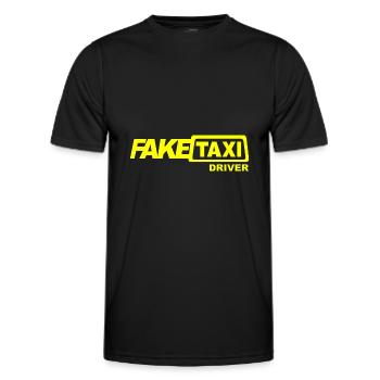 Fake Taxi Driver - Männer Funktions-T-Shirt - Schwarz - Vorne - AI Model Male 178 dark (178cm)