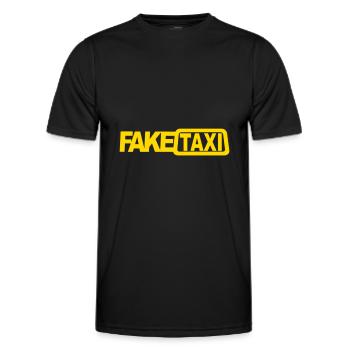 Fake Taxi Driver - Männer Funktions-T-Shirt - Schwarz - Vorne - AI Model Male 178 dark (178cm)