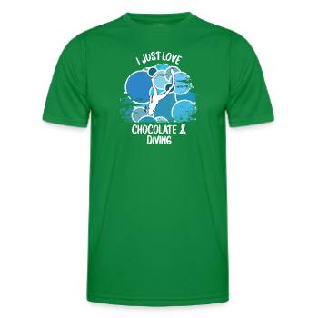 Taucher tauchen Sporttaucher Gerätetauchen - Männer Funktions-T-Shirt - Kelly Green - Vorne - AI Model Male 178 dark (178cm)
