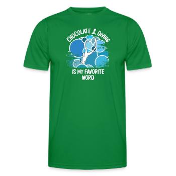 Taucher tauchen Sporttaucher Gerätetauchen - Männer Funktions-T-Shirt - Kelly Green - Vorne - AI Model Male 178 dark (178cm)