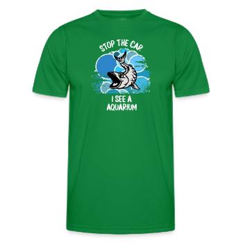 Aquarium Aquarist Fish Ornamental Fish Aquaristics - Men's Functional T-Shirt - kelly green - Front - AI Model Male 178 dark (178cm)