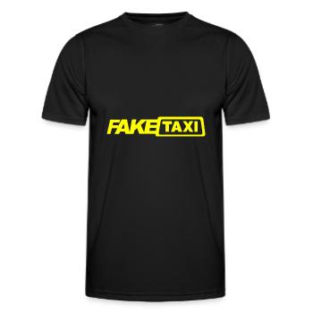 Fake Taxi Driver - Männer Funktions-T-Shirt - Schwarz - Vorne - AI Model Male 178 dark (178cm)