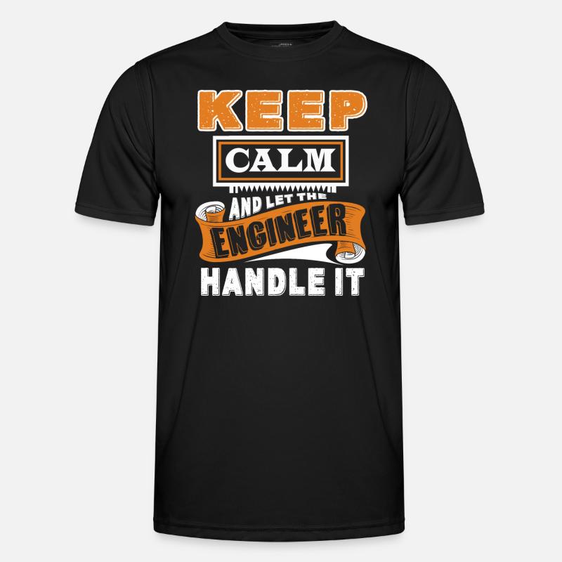 Engineer Let Engineer Handle It - Men's Functional T-Shirt - black