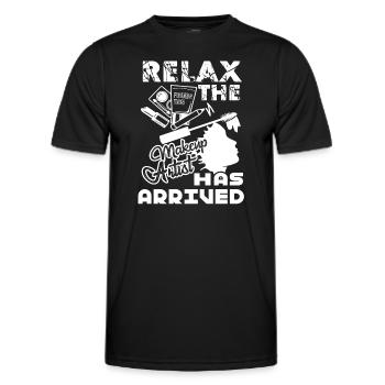 Makeup Artist Relax The Makeup Artist Has Arrived - Men's Functional T-Shirt - black - Front - AI Model Male 178 dark (178cm)