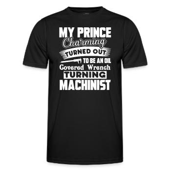 Machinist Machinist Prince Charming - Men's Functional T-Shirt - black - Front - AI Model Male 178 dark (178cm)