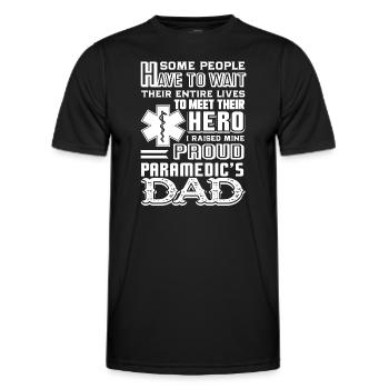 Paramedic Paramedic Dad - Men's Functional T-Shirt - black - Front - AI Model Male 178 dark (178cm)