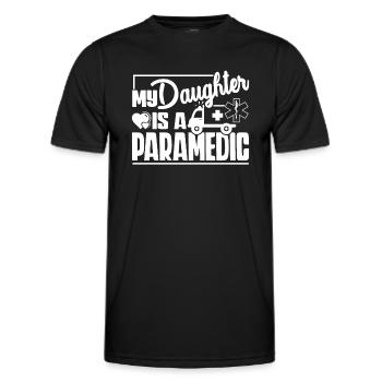 Paramedic My Daughter Is A Paramedic - Men's Functional T-Shirt - black - Front - AI Model Male 178 dark (178cm)